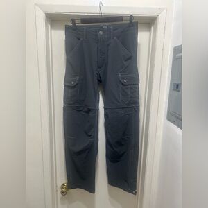 Kuhl Renegade Convertible Stealth Zip Off Hiking Outdoor Pants Dark Gray 30x30